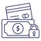 Locked money, money protection Vector Icon which can easily modify or edit