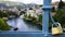 Locked padlock on the fence of a Port Bridge or Harbor Bridge Lucki Most or Mujage Komadine Bridge over the Neretva river.