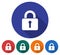 Locked padlock icon