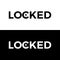 Locked Typography Word Letter Logo Design Vector Template. Locked Word Logo For Business Typography Design