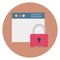 Locked website, online security Isolated Vector Icon which can be easily edited