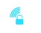 Locked Wifi Wireless Connection with lock icon Wifi Icon Wifi Sign