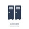 Locker icon. Trendy flat vector Locker icon on white background