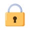 Locker icon, vector padlock symbol. Key lock illustration privacy and password icon.