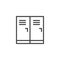 Lockers outline icon