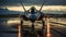 A Lockheed Martin F-35 Fighter Jet waiting on the runway - generative AI