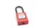 Lockout Padlock red color on isolated background