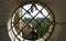 Locks on the window in Fisherman`s Bastion, Castle hill in Buda, beautiful architecture, sunny day, Budapest, Hungary