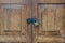 Lockset on the door wooden pattern textured background.