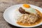 Loco Moco. Traditional Hawaiian cuisine