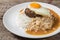 Loco Moco. Traditional Hawaiian cuisine