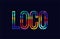 loco word typography design in rainbow colors logo