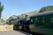 Locomotive at Corfe station on Swanage Railway, Dorset