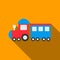 Locomotive flate icon. Illustration for web and mobile design.