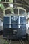 Locomotive, General Eletric, restored, front view at a museum in Brazil, South America