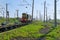 Locomotive at the railway station