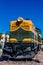 Locomotive sits idle waiting for action. Whitefish Montana United States