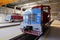 Locomotives in a depot