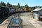 Locomotives lined up