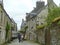 Locronan / France - June 17 2014: Rush of tourists in the small Breton town