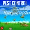 Locust, grasshopper, colorado beetle pest control