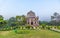 Lodi Gardens. Islamic Tomb (Bara Gumbad) set in landscaped garde