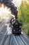 Loebau, Saxony, Germany - 10.12.2019; historic steam locomotive