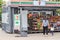 LOEI,Thailand,July 06,2019: 7 eleven mini shop in containers in the city design 7-Eleven is an brand of convenience