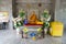 Loei, Thailand - March 19, 2017 : Monk statue in chapel at