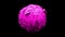 Lofi pulsing triangles sizes lavender purple sphere ball 16 seconds HD video 1920