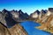 Lofoten Islands, Reine Fjord Coastline Landscape