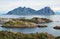 Lofoten islands in summer