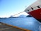 Lofoten landscape ship