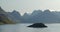 Lofoten, Reine panorama shot of Nordic Fjords
