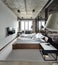 Loft style bedroom