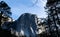 Lofty rock on a sunny day in Yosemite valley