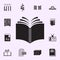 log book icon. Library icons universal set for web and mobile