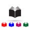 Log book multi color icon. Simple glyph, flat vector of library icons for ui and ux, website or mobile application
