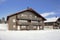 Log cabin covered in snow, Idre - Sweden