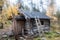 Log Cabin in in Deep Taiga Forest