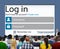 Log in Password Identity Internet Online Privacy Protection Concept