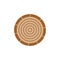 Log round vector illustration icon