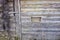 The log wall of an old northern house