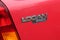 Logan Dacia car logo text and brand sign detail vehicle Romania manufacturer by renault