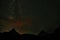 Logan Pass in the night with starry sky  Glacier National Park, Montana