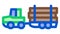 logging delivery transport Icon Animation