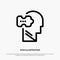 Logic, Mind, Problem, Solving Line Icon Vector