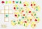 Logic puzzle. Find four identical cubes. Draw their pattern.