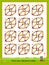 Logic puzzle game for children and adults. Find two identical cubes from matches. Printable page for kids brain teaser book.