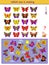 Logic puzzle game for children and adults. Which one of butterflies is missing in picture? Printable page for kids brain teaser